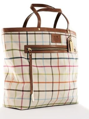 COACH Peyton Tattersall Weekender Tote Bag